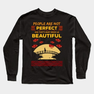 People are not perfect and thats what makes us beautiful recolor 9 Long Sleeve T-Shirt